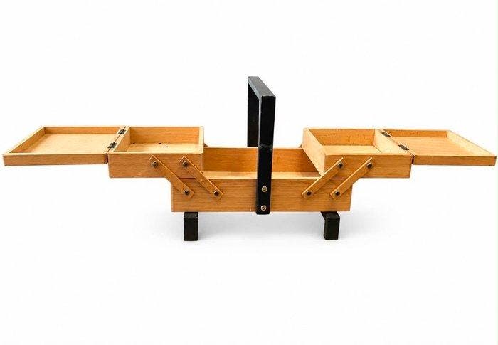 Naaidoos - Hout - Vintage naaikastje, Antiquités & Art, Art | Objets design