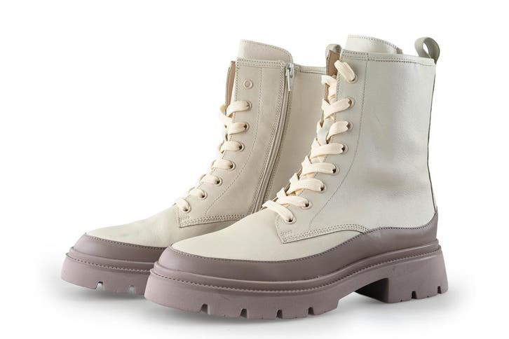 Gabor Veterboots in maat 40½ Beige, Kleding | Dames, Schoenen, Beige, Zo goed als nieuw, Overige typen, Verzenden