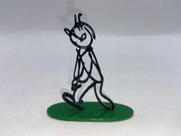 Moulinsart - Tintin - Alpha-Art 7 cm « Vert » – Figurine en, Livres