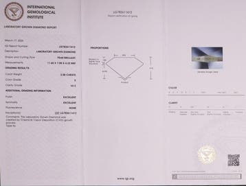Zonder minimumprijs - Hanger - 14 karaat Geel goud - 2.08ct.