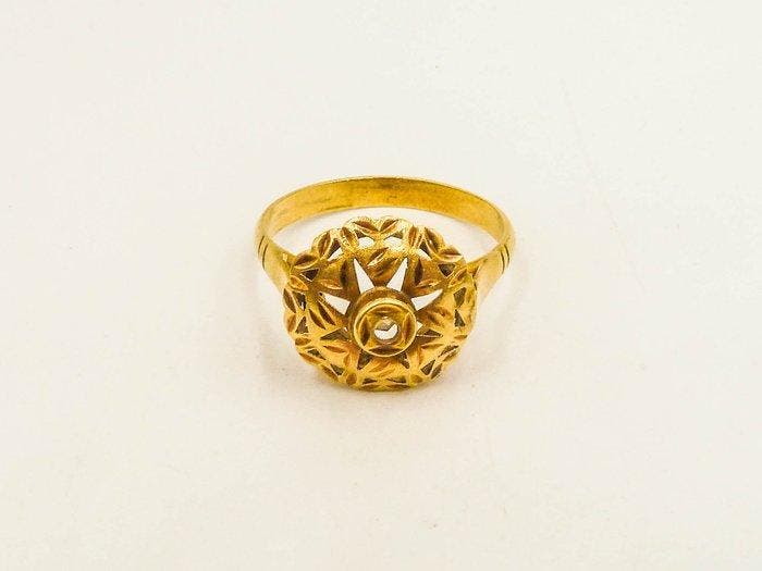 Ring - 18 karaat Geel goud, Handtassen en Accessoires, Ringen