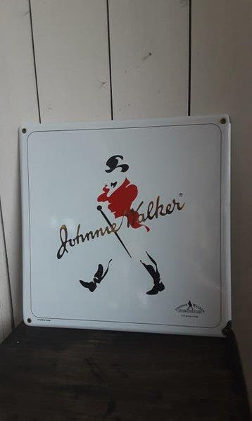 Johnnie Walker Whisky - Reclamebord - Emaille