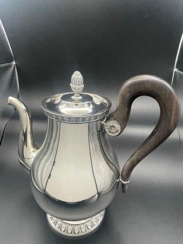 Christofle - Koffie- en theeservies (7) - Verzilverd, Hout, Antiek en Kunst