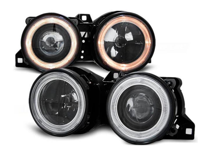 Angel Eyes koplampen Black geschikt voor BMW E30, Autos : Pièces & Accessoires, Éclairage, Envoi