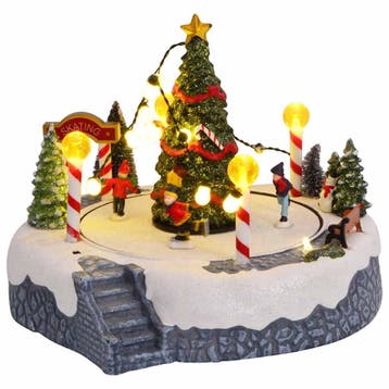 vidaXL Kerstdorp Decoratie 22 x 21,5 x 17 cm Kunststof, Diversen, Verzenden, Nieuw
