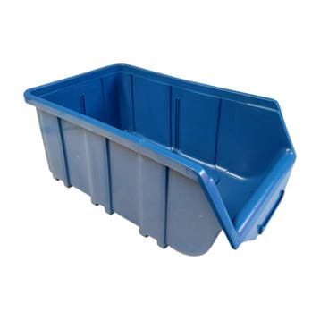 Magazijnbak 219x368x148 mm blauw kunststof nieuw, Ophalen of Verzenden