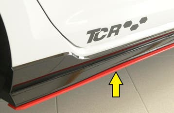 Side skirt aanzetstuk | geschikt voor Volkswagen | Golf VII, Verzenden