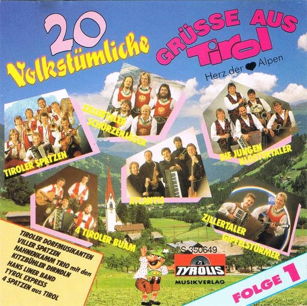 Various - 20 Volkstümliche.Grüsse Aus Tirol Folge 1, CD & DVD, CD | Pop, Envoi