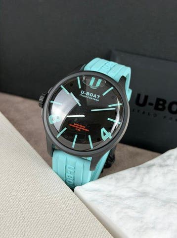 U-Boat - Darkmoon Capsoil Aqua IPB Left Hook - 9526/B -, Handtassen en Accessoires, Horloges | Heren, Nieuw