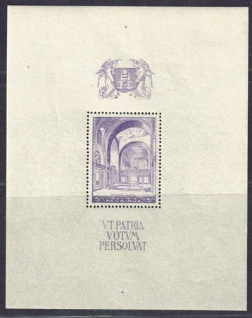 België 1938 - Blok Koekelberg zonder stempel in de rand -