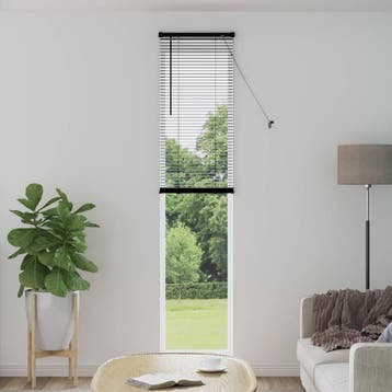 vidaXL Venetiaanse jaloezie Zwart 213 x 40 cm 25 mm PVC, Verzenden, Nieuw