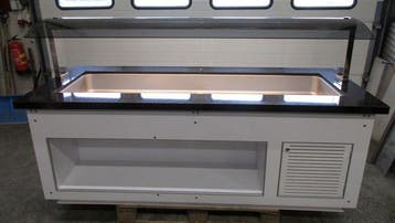Saladette Saro SB-C-230-INF Cold, Koelbuffet, B230 x D88 x, Nieuw in verpakking