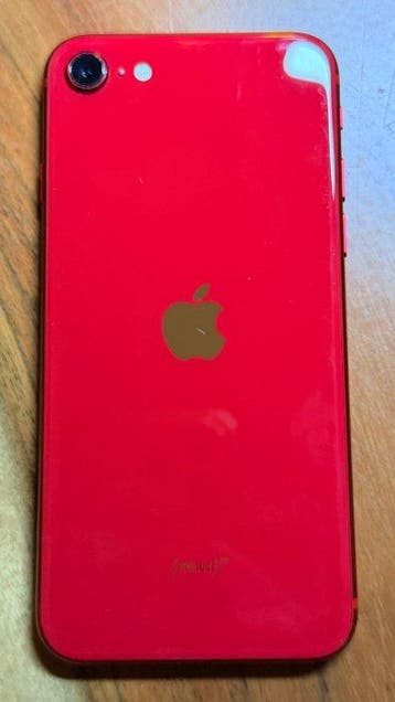 Apple Iphone SE 2nd, nieuw echt leder hoesje, goede staat,, Nieuw