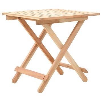 vidaXL Bijzettafel inklapbaar 50x50x49 cm massief, Huis en Inrichting, Verzenden, Nieuw