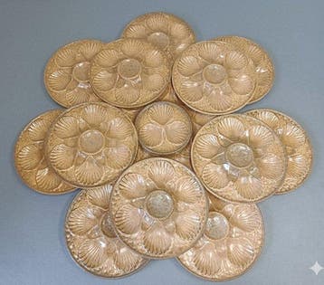 Poterie du Marais - Oesterservies (13) - Steengoed