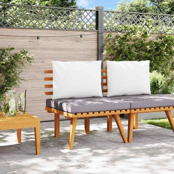 vidaXL Tuinstoel met kussens massief acaciahout, Verzenden, Nieuw
