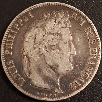 France. Louis Philippe I. 5 Francs 1835-K, Bordeaux (Sans