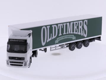 Schaal 1:50 Lion Toys Volvo FH12 460 met Oldtimers drop t..., Ophalen of Verzenden