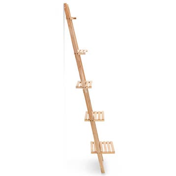 vidaXL Wandrek ladder 41,5x30x176 cm cederhout, Verzenden