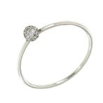 Sans prix de réserve - Bague - 18 carats Or blanc - 0.11ct.