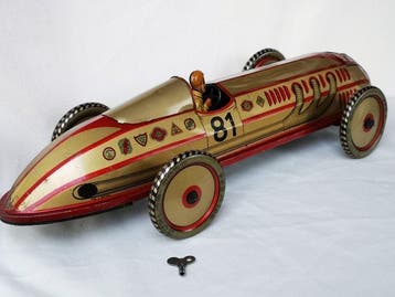 Saalheimer & Strauss - Jouet en étain - Raceauto - 1930-1940