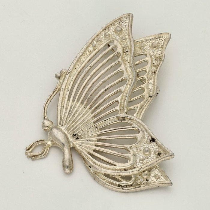 Zonder minimumprijs - 3-delige sieradenset Zilver - Vlinder, Bijoux, Sacs & Beauté, Bijoux anciens