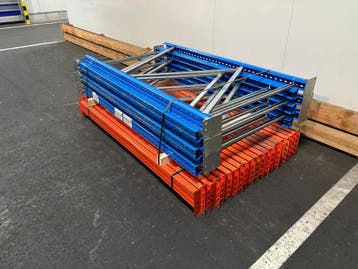 Palletstelling - 6 staanders 2000x1100mm - Tot. lengte: 10m5, Ophalen of Verzenden