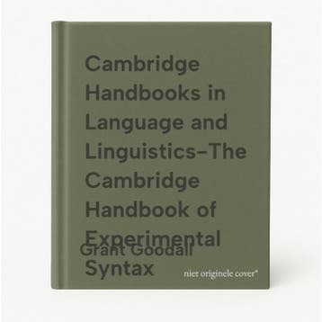Cambridge Handbooks in Language and Linguistics-The, Verzenden, Zo goed als nieuw, Grant Goodall