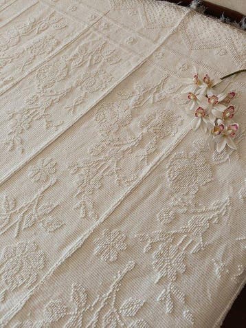 artesanal - Bedsprei - 225 cm - 190 cm - Weefdeken