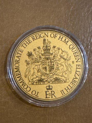 Wereld. Medal ND Queen Elizabeth Platinum Jubilee 1/200 Oz