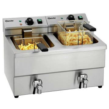 Friteuse | IMBISS II | Elektrisch | 8+8L | 50°C/190°C |, Verzenden