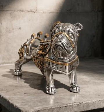 Beeldje - Bulldog Industrial - Hars