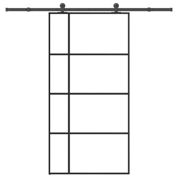 vidaXL Schuifdeur met beslag 102,5x205 cm ESG-glas en, Verzenden, Nieuw