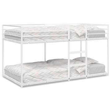 Stapelbed 90x200 wit | 54% korting | Retour deal, Gebruikt, 90 cm, Verzenden, Tweepersoons