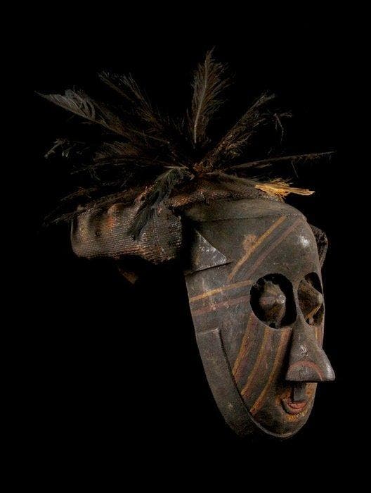 masker - Shoowa-Kuba - DR Congo, Antiek en Kunst, Kunst | Niet-Westerse kunst