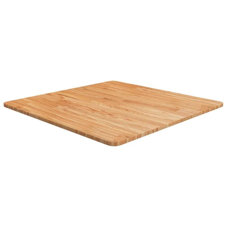 vidaXL Tafelblad vierkant 70x70x1,5cm massief eiken, Maison & Meubles, Pièces pour table, Envoi