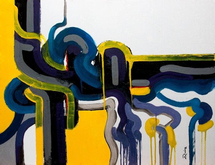 Ana Ruiz - Laberinto XL, Antiquités & Art, Art | Peinture | Moderne