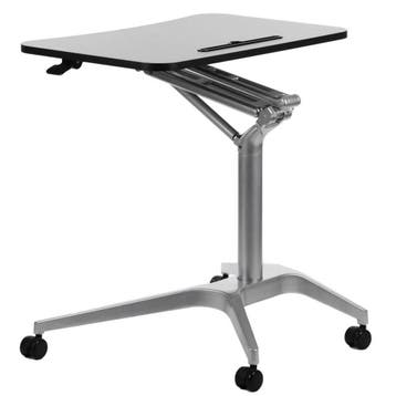 Zit-/Statafel | CRANE | Hout/Staal | Zwart Blad | Grijs, Verzenden, Nieuw in verpakking