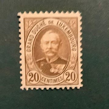 Luxembourg 1891 - 20 cent Grand-Duc Adolphe dans la mauvaise