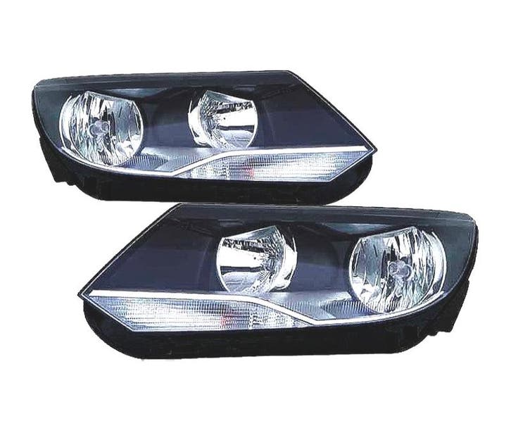 Phares Pour Volkswagen Vw Tiguan 11-16 Fond Noir, Autos : Pièces & Accessoires, Éclairage, Envoi