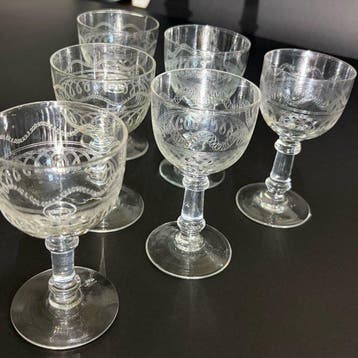 Val Saint Lambert - Drinkservies (6) - Glas - Lothaire