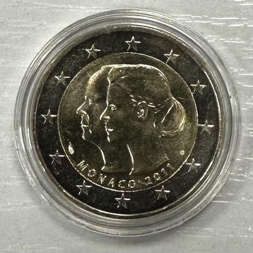 Monaco. 2 Euro 2011 Mariage Princier (Zonder minimumprijs)