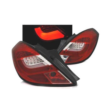 FEUX ARRIÈRE POUR OPEL CORSA D 3P 06-14 LED BAR ROUGE, Verzenden