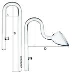 Glas uitrstroom Lily pipe glas set, Verzenden