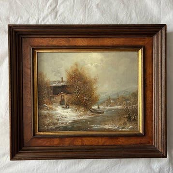 Andreas Szeha (XX) - Romantische Winterlandschaft mit