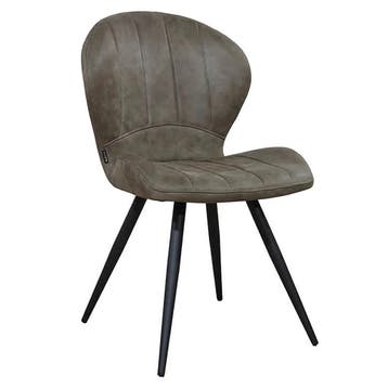 Stoelen | MAGIC | Microvezel/Metaal | Olive | Zwarte Poten, Verzenden, Nieuw in verpakking