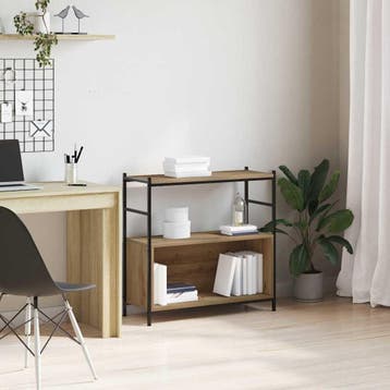 vidaXL Boekenplank 80 x 30 x 78,5 cm Bewerkt hout Artisan, Verzenden