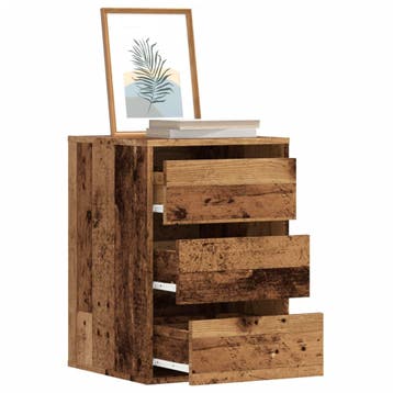 vidaXL Ladekast 40x41x58 cm bewerkt hout oud houtkleurig, Verzenden, Nieuw