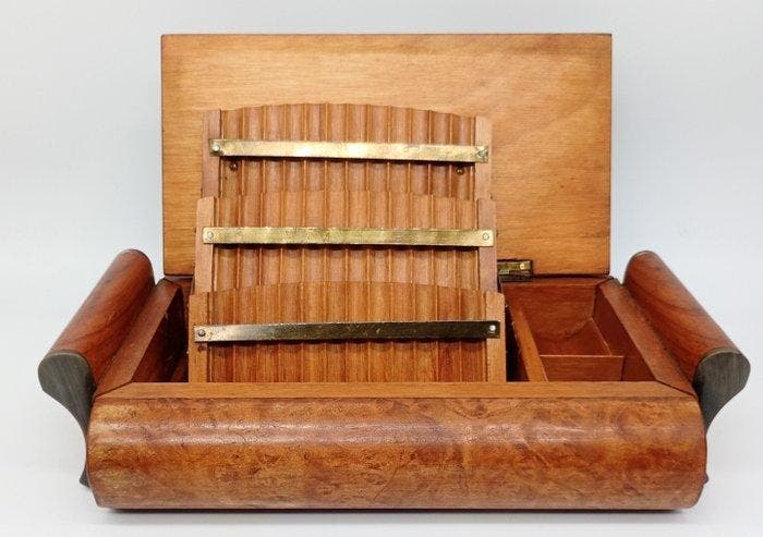 Zonder minimumprijs - sigaretten dispenser - .800 zilver,, Verzamelen, Rookartikelen, Aanstekers en Luciferdoosjes