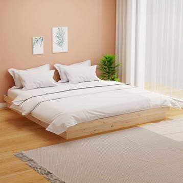 vidaXL Bedframe massief hout 180x200 cm, Verzenden, Nieuw